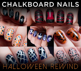 Halloween Nail Art Ideas by @chalkboardnails