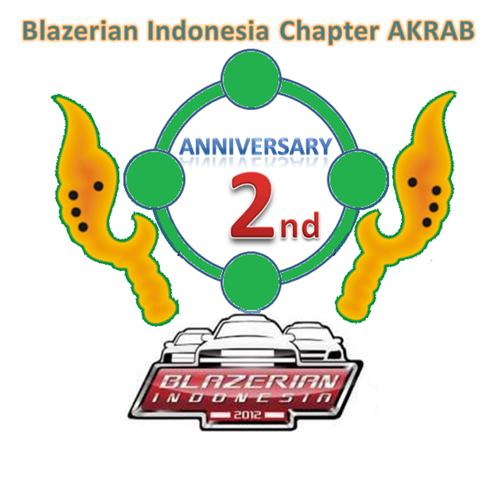 Desain Logo Anniversary 2 Blazerian Indonesia Chapter