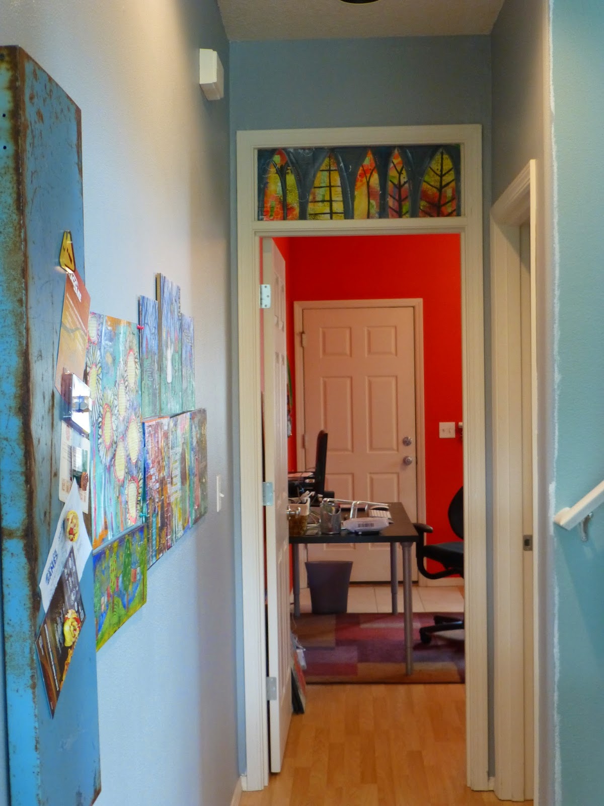 Made by Nicole Cardboard Stained Glass Window Upcycle