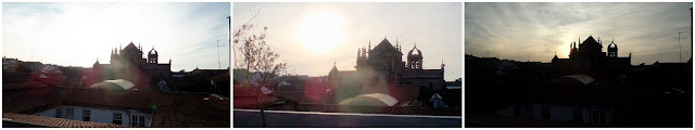 Se Catedral Portugal Braga Sunset Sky