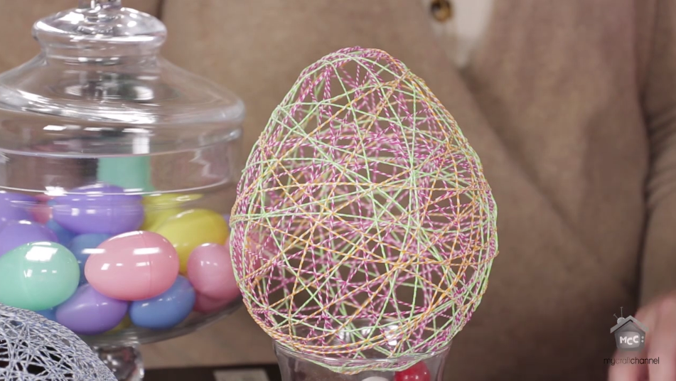 Allred Design Blog Inspired by Pinterest String Easter Eggs