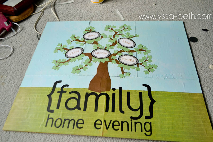 *lyssa beth* DIY Family Home Evening Board