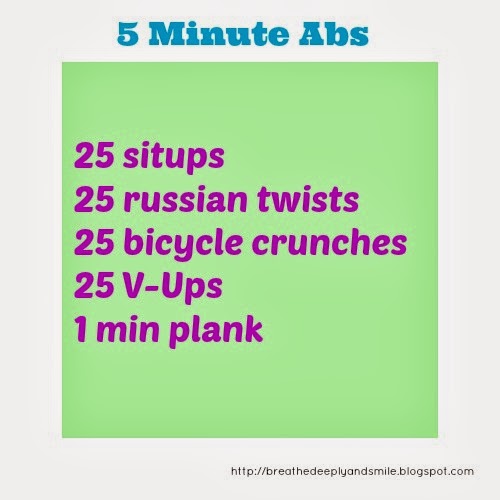 5 minute lower abs