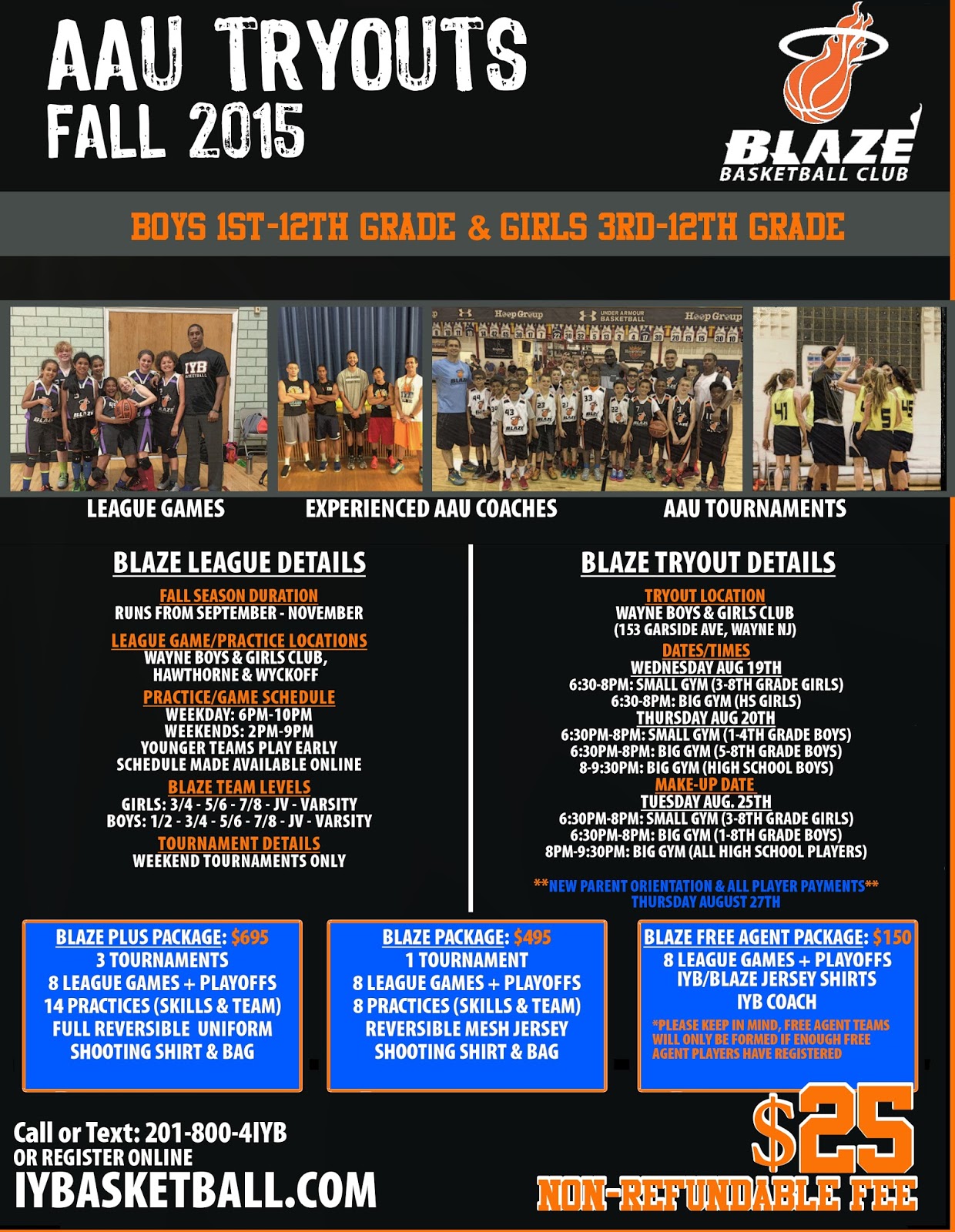 home of the blaze basketball club basketball tryout flyers