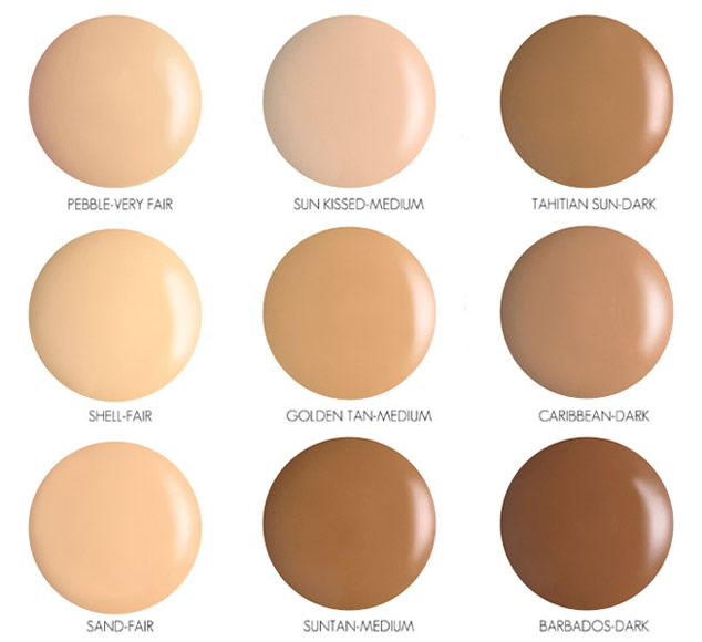 Youngblood Liquid Foundation Color Chart