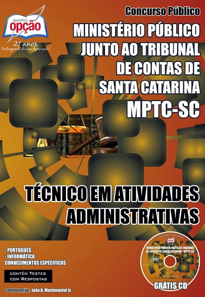 Apostila Ministério Público Junto ao Tribunal de Contas de Santa Catarina Concurso 2014.