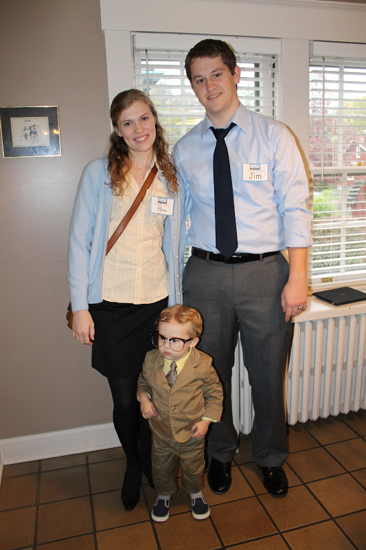 My favorite costumes of the evening...Pam, Jim & Dwight. 