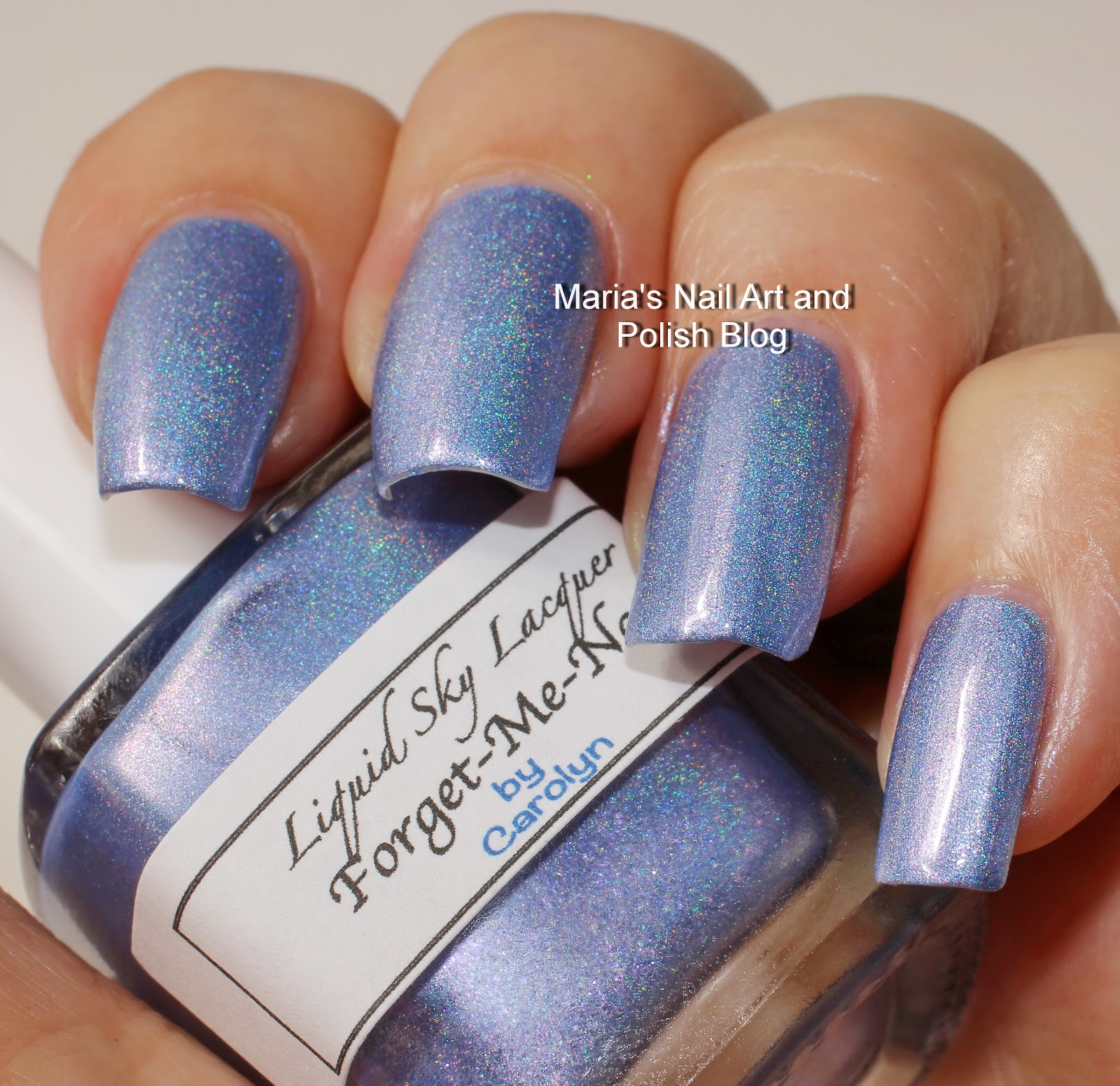Marias Nail Art and Polish Blog Liquid Sky Lacquer Me Not swatches