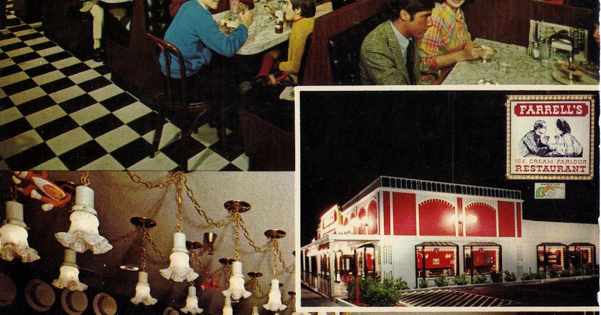 Farrell's Ice Cream Parlour Restaurant in Woodland Hills Postcard San