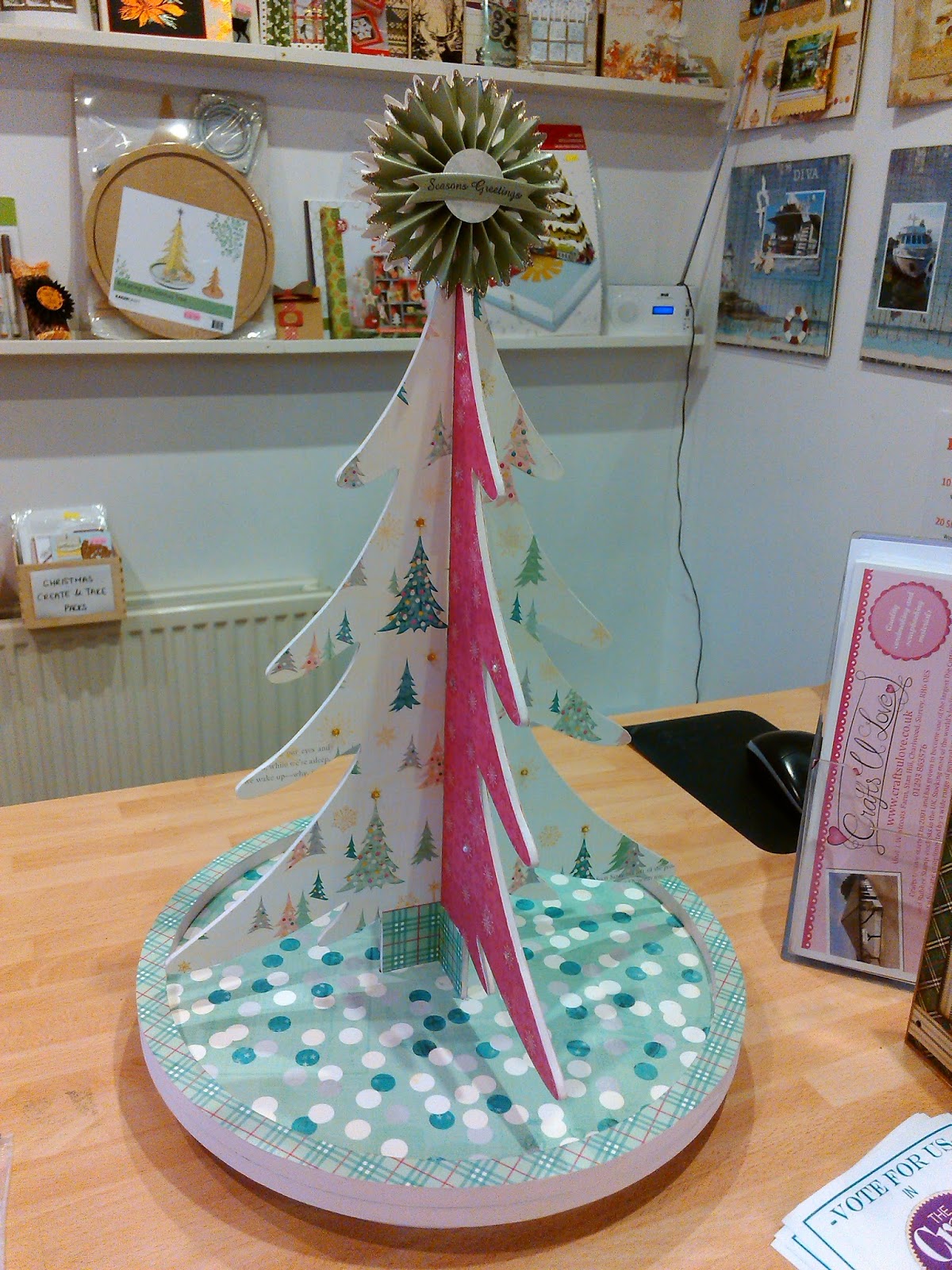 Crafts U Love Christmas Inspiration Rotating Christmas Tree