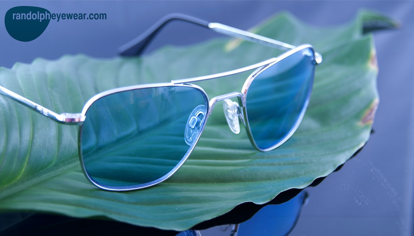 blue lens aviators