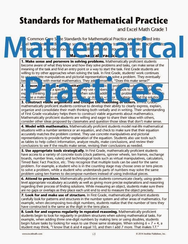 Excel Math 8 Steps to Teaching Mathematical Practices