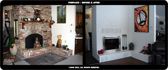 ©2009 Zoll - fireplace before and after