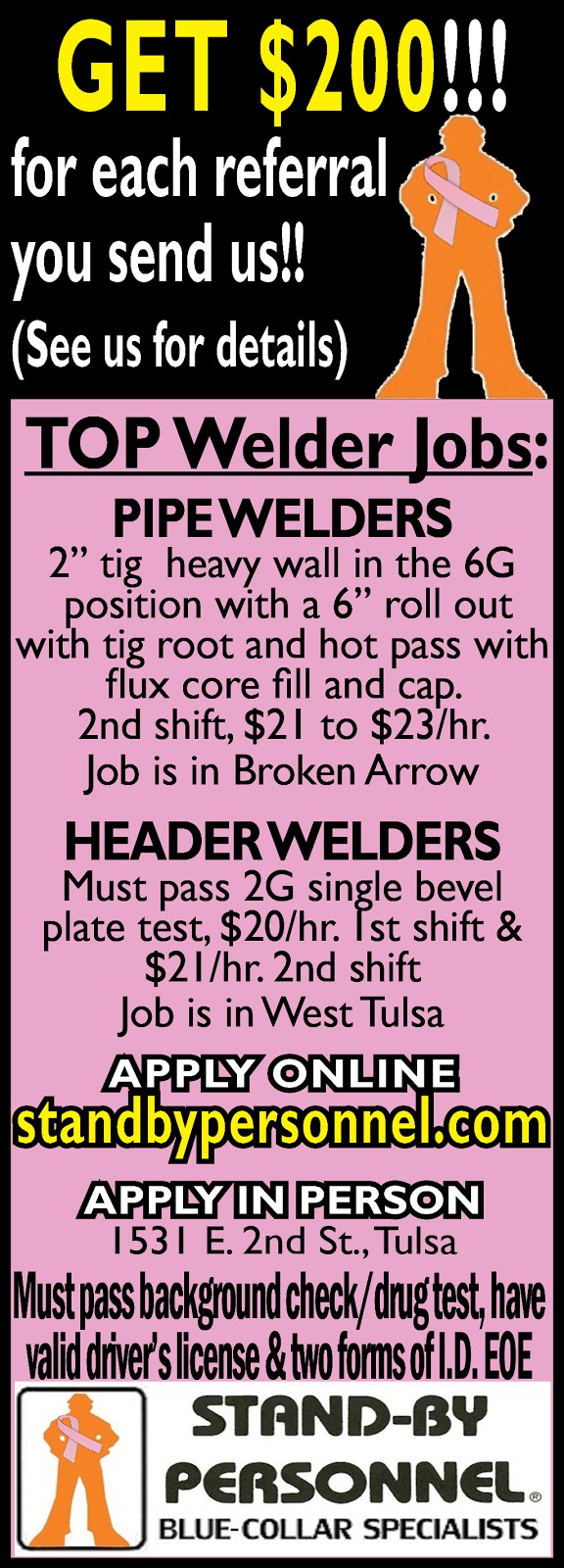 Oklahoma's ORIGINAL BlueCollar Staffing Specialists October 2012