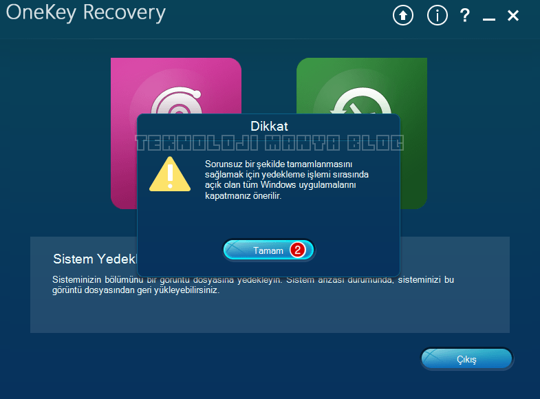 Lenovo Onekey Recovery Kullanimi Resimli Anlatim Teknoloji Manya