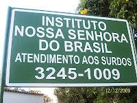 INSTITUTO NOSSA SENHORA DO BRASIL ATENDIMENTO AOS SURDOS