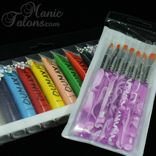 One Stroke Nail Art Brushes and Paints from Bundle Monster