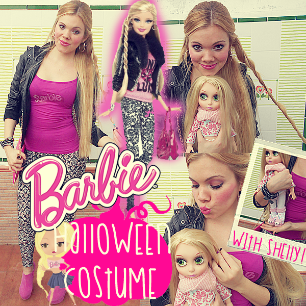 barbie halloween makeup