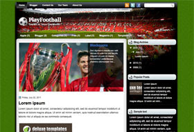 Play Football Blogger Template