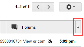 Gmail's tab customize