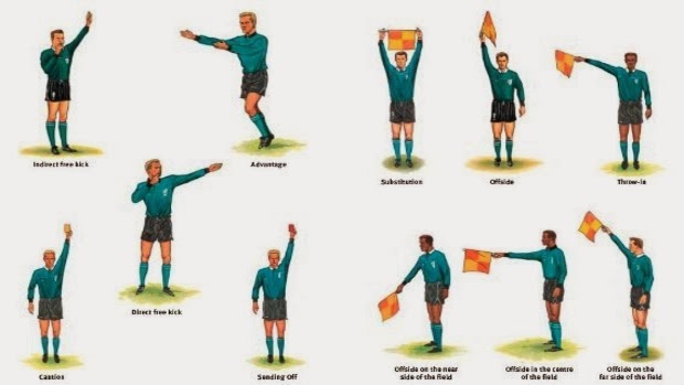 Shane s Somersall Rangers Football Blog Referee and Assistant Referee Hand Signals