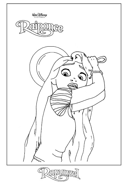 Coloriage raiponce Coloriage raiponce