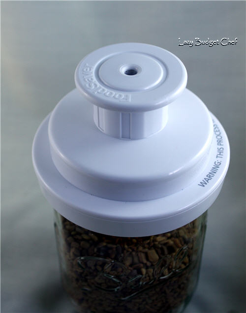 Lazy Budget Chef DIY Mason Jar Vacuum Sealer