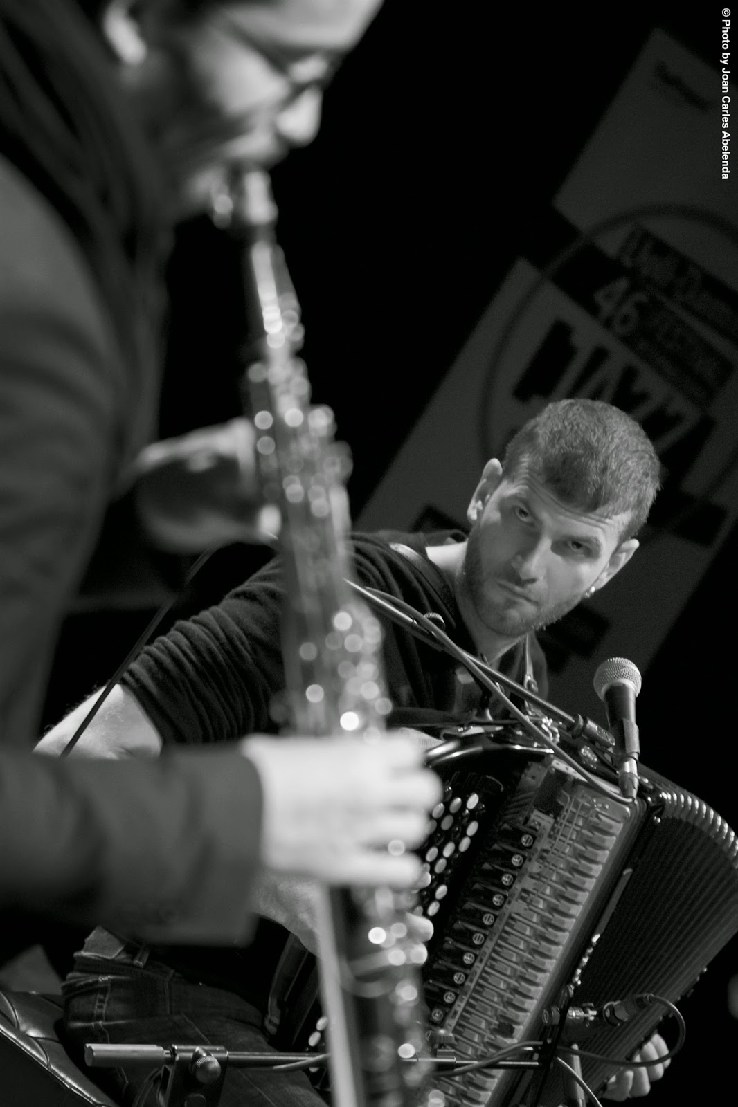 Émile Parisien & Vicent Peirani © Photo by Joan Carles Abelenda