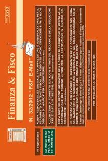 Finanza & Fisco 2012-32 - 8 Settembre 2012 | TRUE PDF | Settimanale | Finanza | Tributi | Professionisti | Normativa
Settimanale tecnico di informazione e documentazione tributaria.