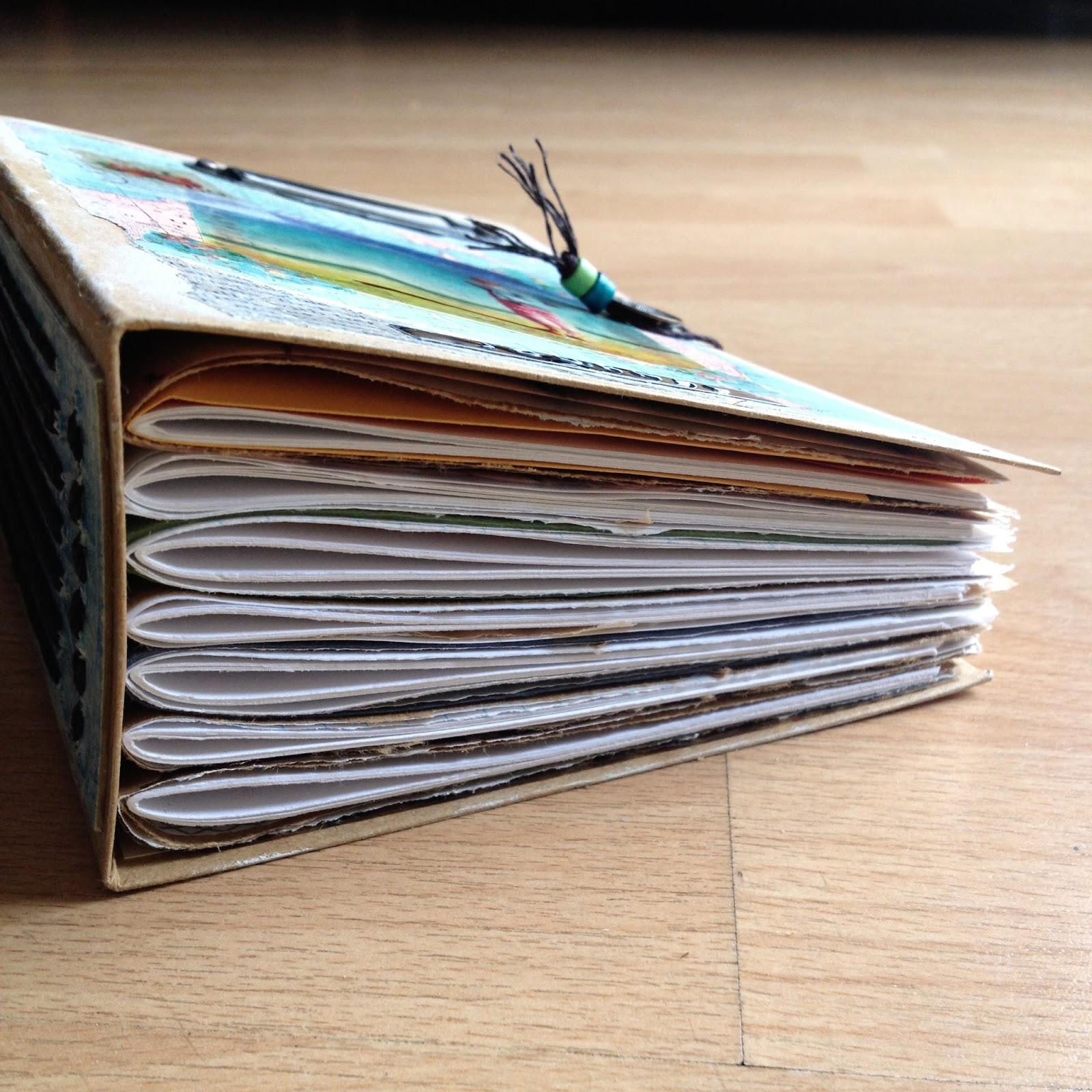 Paisley and Brown Paper Cereal Box Journal Part 2