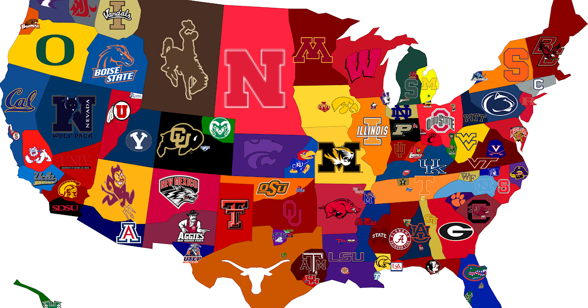 My Ideas: College Football Map: Part II
