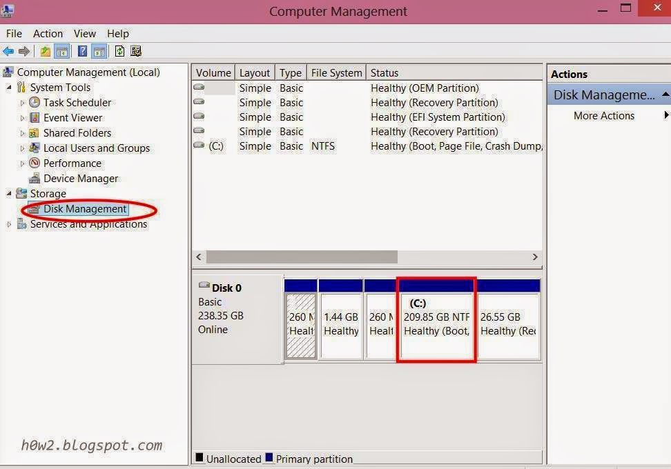 Divide Hard Disk Windows 8 Computer & smartphone Tips Trick