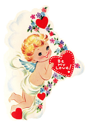 Free Vintage Image - Cupid with Heart