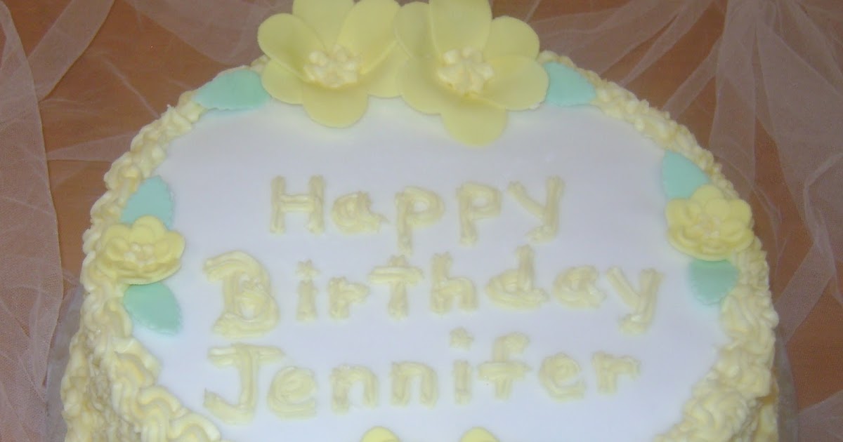 Marilyn's Caribbean Cakes Happy Birthday Jennifer!