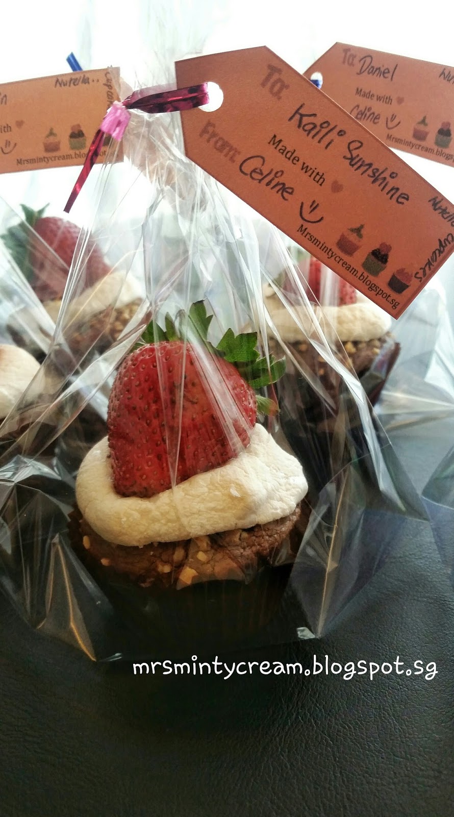 Mrs Minty Cream 38 Nutella Cupcakes with Marshmallow Frosting