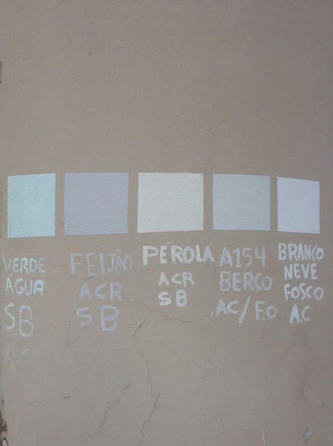 Teste de tintas Teste de tintas