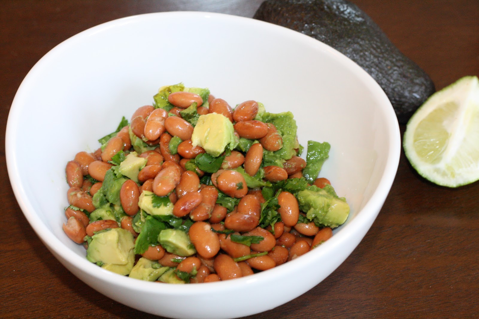 K's Veg Recipes Avocado & Pinto Bean Salad