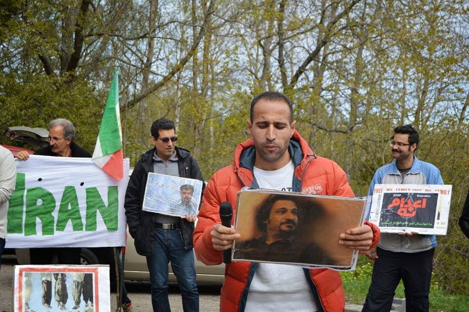 den 13 maj 2014,تظاهرات علیه نقض حقوق بشر در ایران٬ سه شنبه های عتراضی مقابل سفارت