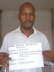 Photo: EFCC arraigns banker for stealing N27m from a customer