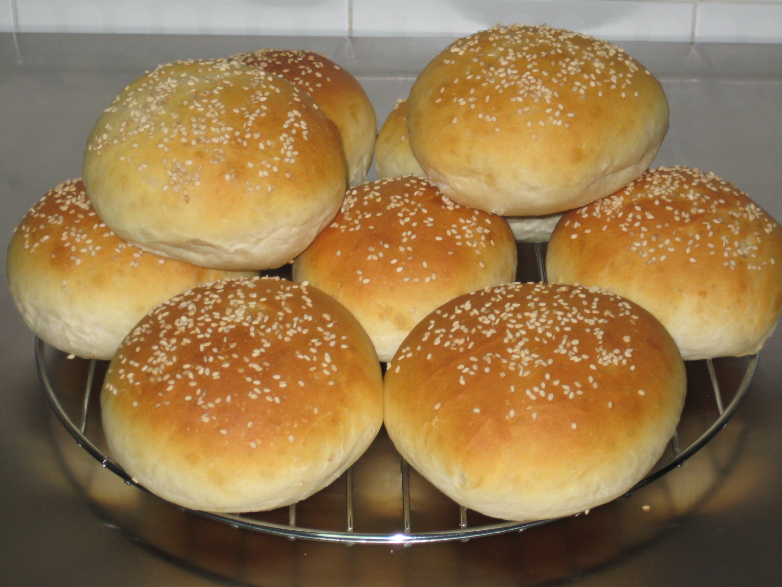 Chupadedos Pan de hamburguesas casero
