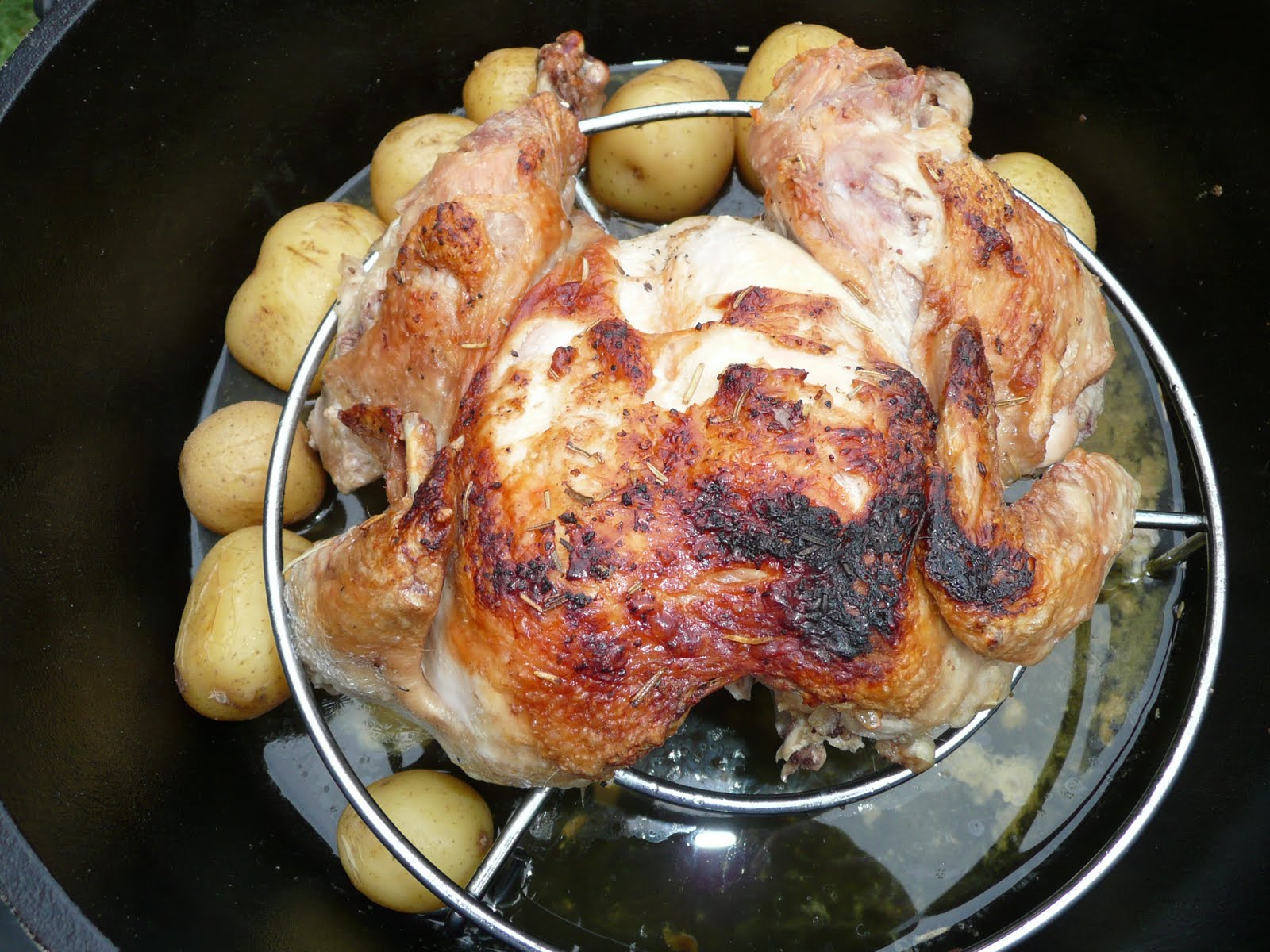 Everyday Dutch Oven Spatchcocked Chicken
