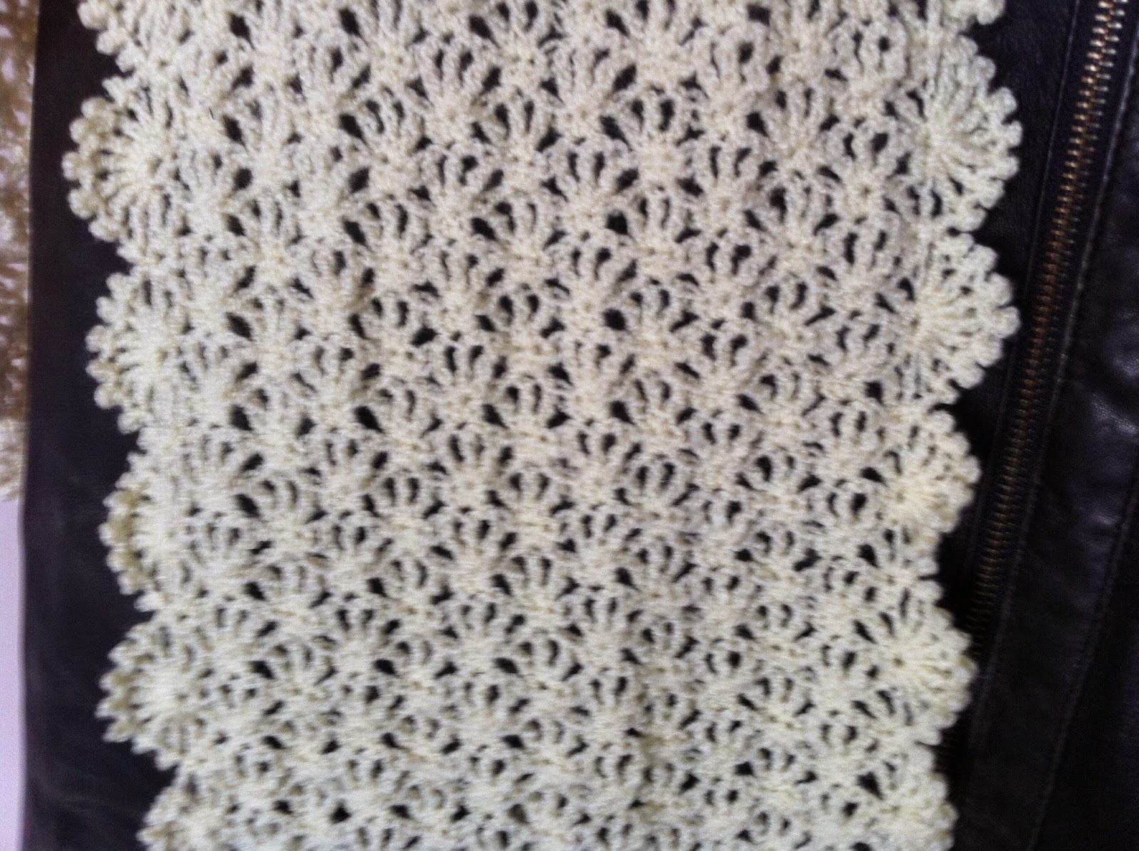 Tourniron crochet Une écharpe "dentelle" au crochet Diagramme gratuit