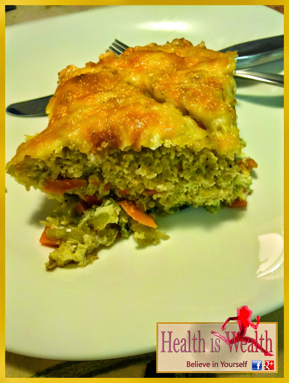 Strong and Beyond Easy Crustless Quinoa Quiche