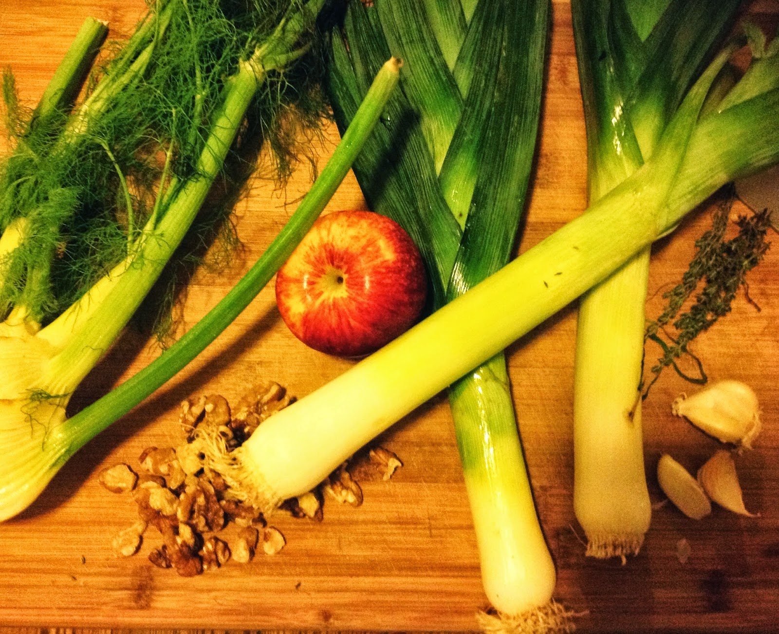 Sarah's Plantry Raid Vegan Fennel, Leek and Apple Soup