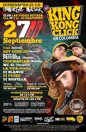 Poster dfe King Kong Click Bogotá