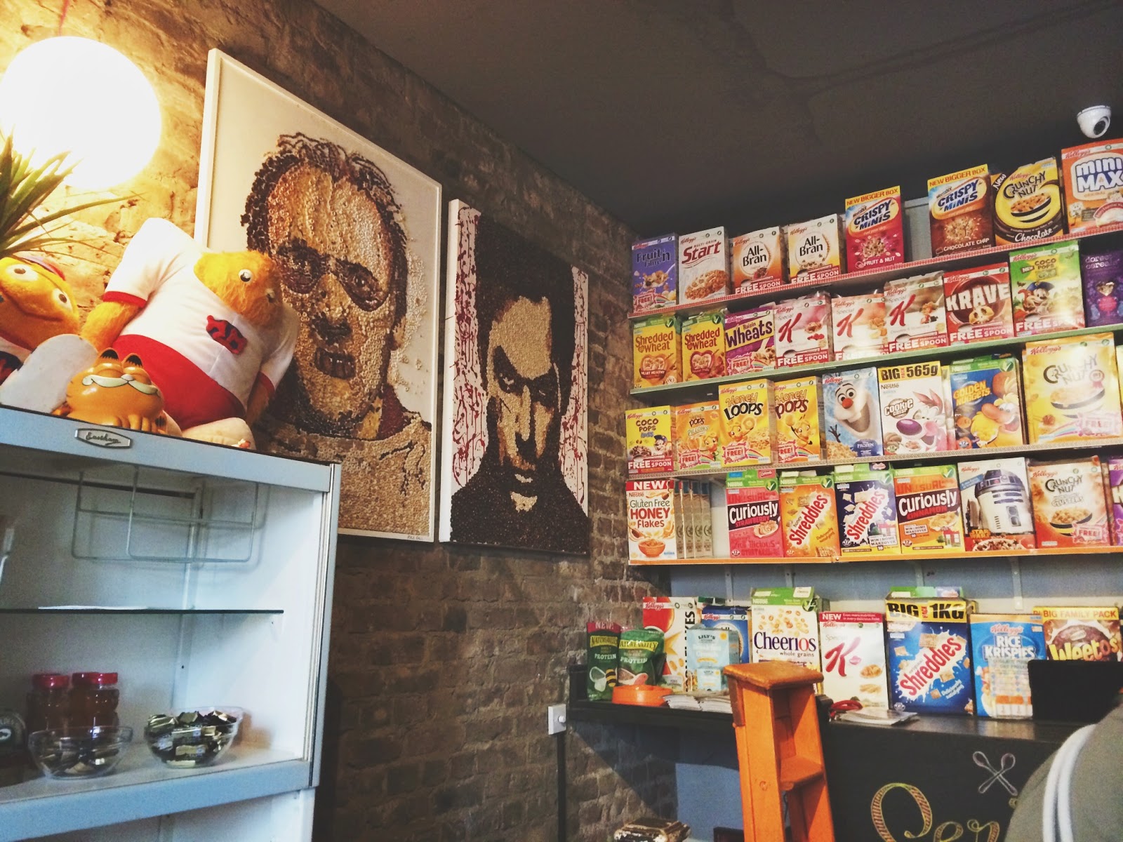 Cereal Killer Cafe 139 Brick Lane, Shoreditch Alphabeth