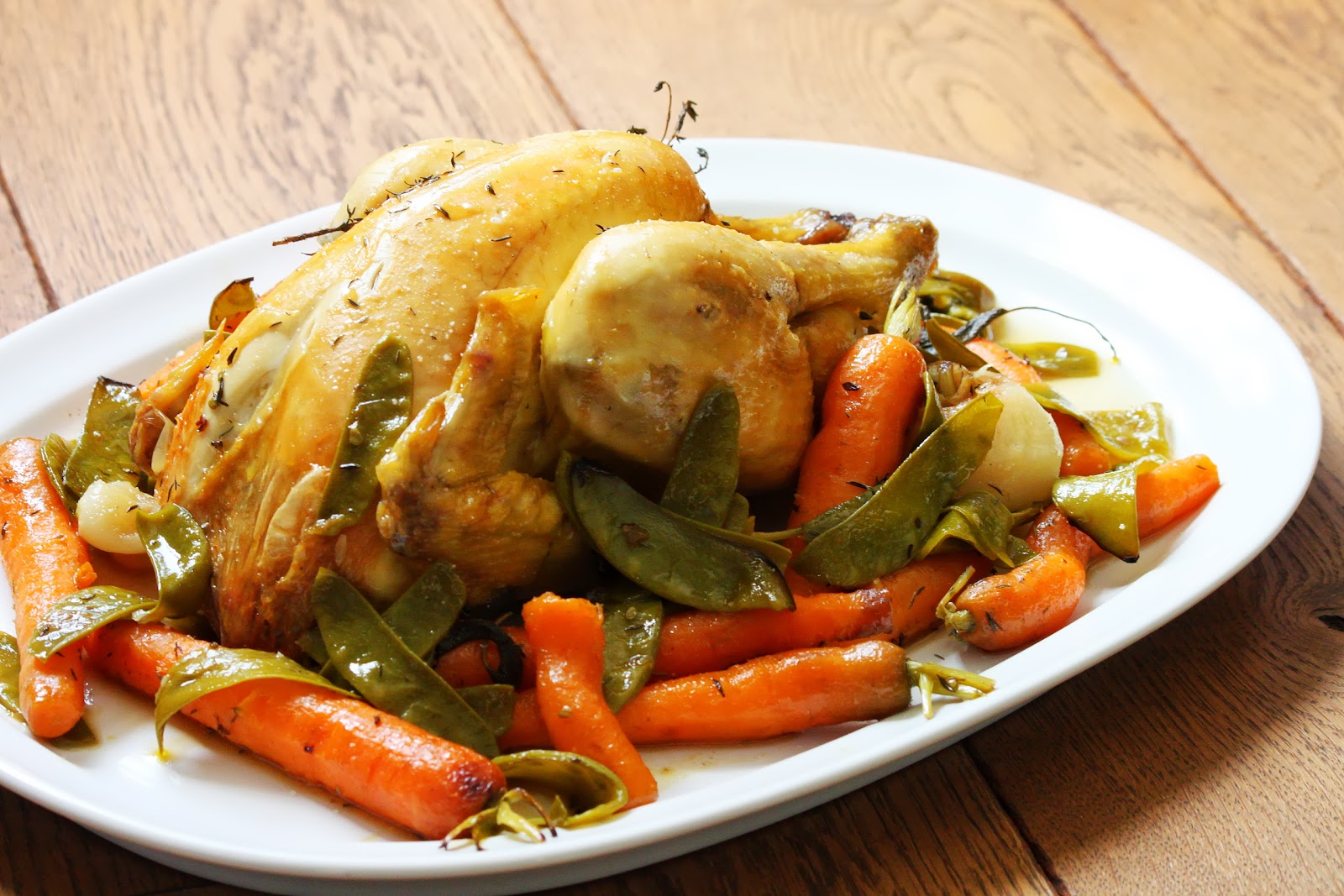 Poulet rôti et légumes primeurs Sof vous invite