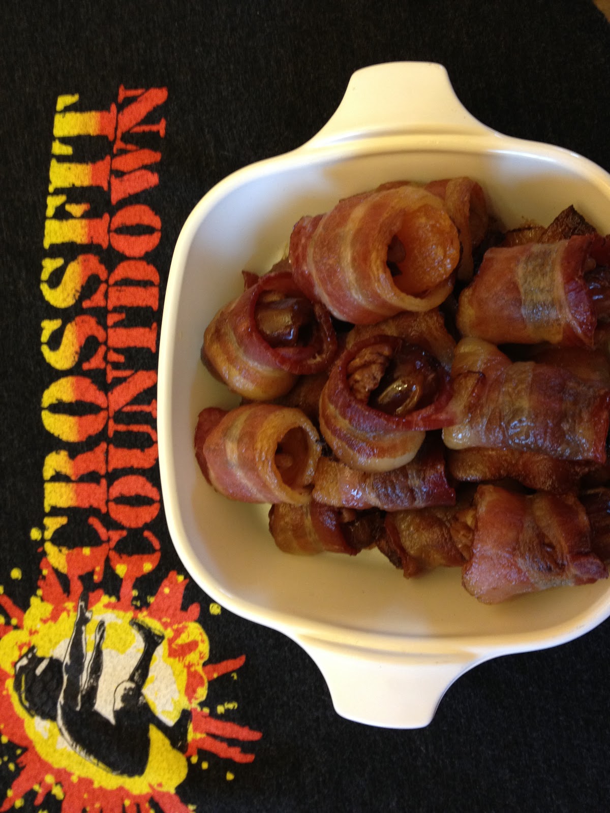 Feeding Ger Sasser BaconWrapped Dates with Pecans