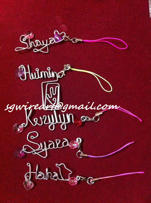 SG WIRE ART-CRAFT-NAME : WIRE CRAFTING for EVENTS in Singapore