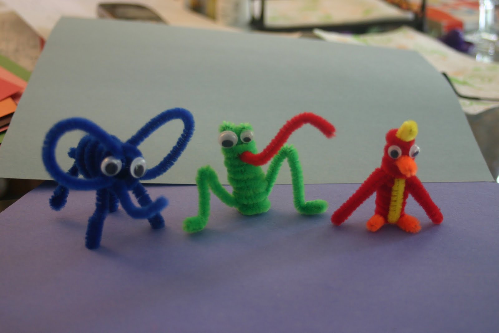 Unique toys for kids Pipe Cleaner Animals tutorial Craft , handmade blog